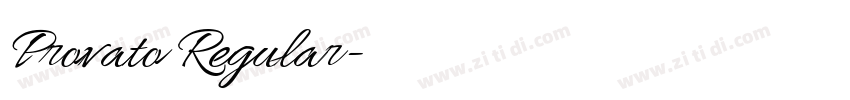 Provato Regular字体转换